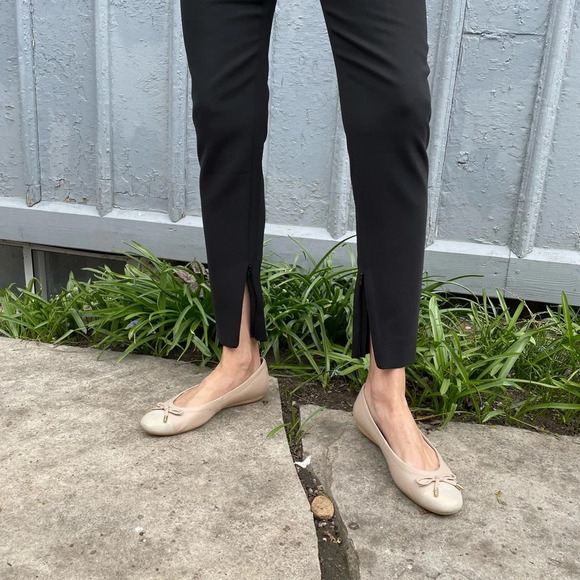 Moschino  Black Slim Pants with Pearl Embellished Details, size 6 - Picture 7 of 13